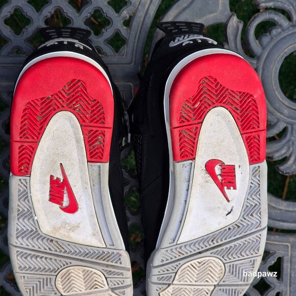 Men’s 12 Air Jordan 4 Retro OG 'Bred' 2019 - Picture 9 of 11